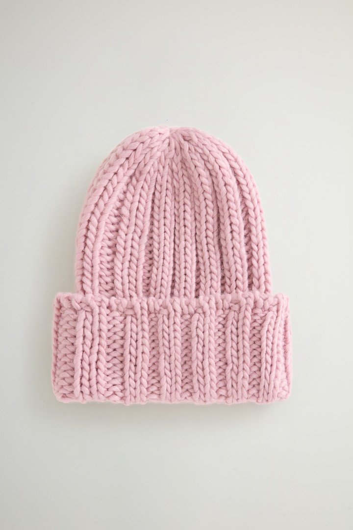 Ribbed Beanie in Wool and Alpaca Blend Pink photo 2 | Woolrich