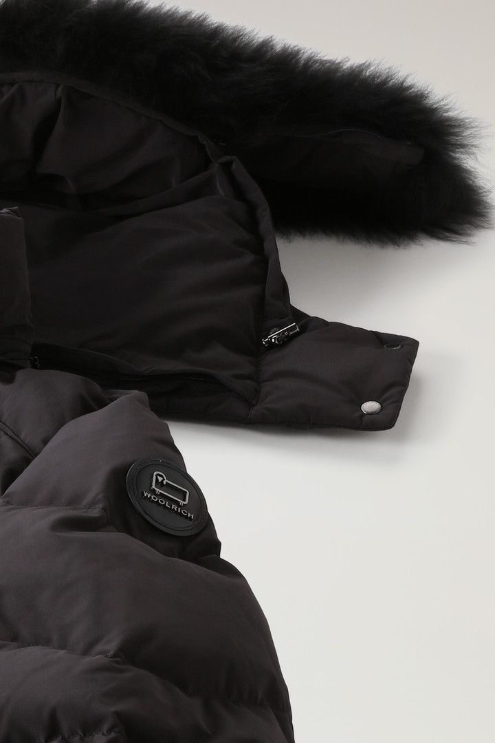 Carley Long Parka with Detachable Hood and Cashmere Fur Black photo 3 | Woolrich