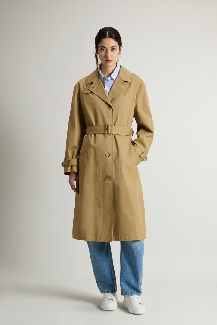 Pure Cotton Trench Coat Beige photo 1 | Woolrich