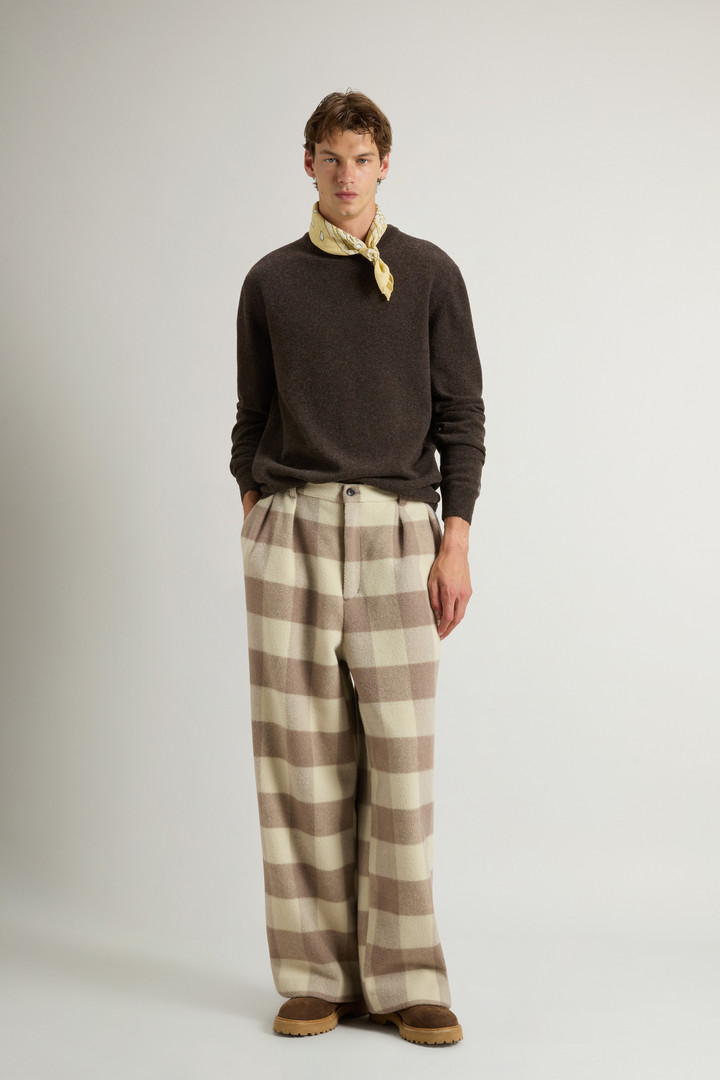Pure Wool Crewneck Sweater Brown photo 2 | Woolrich