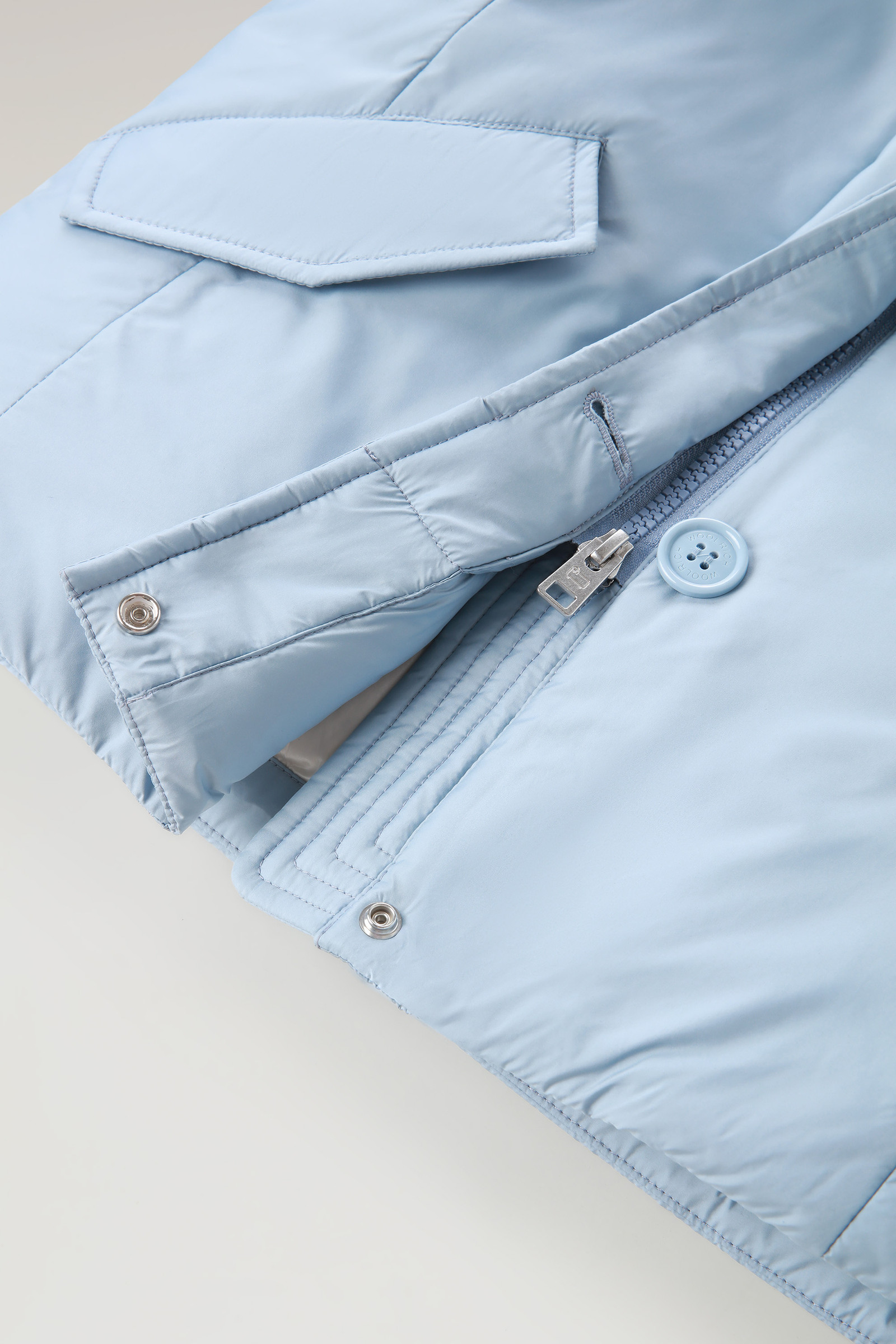 Kurzer Arctic Parka mit Kaschmirpelz für Mädchen Blau photo 6 | Woolrich