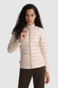 Abbie Quilted Jacket in Satin Nylon