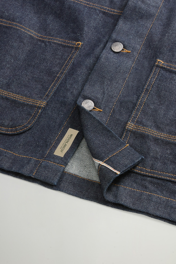 Overshirt aus japanischem Raw Denim Blau photo 8 | Woolrich