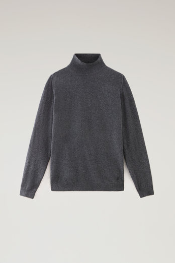 Turtleneck Sweater in Merino Wool Blend Gray | Woolrich