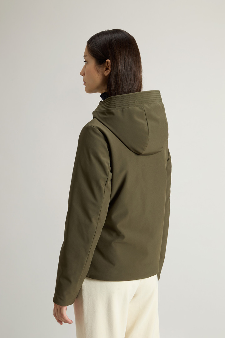 Short Firth Parka in Tech Softshell Green photo 3 | Woolrich