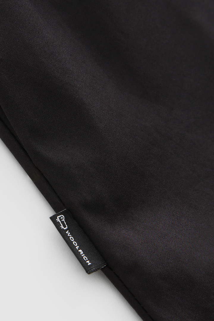 Kurzes Kleid aus Baumwollpopeline Schwarz photo 7 | Woolrich