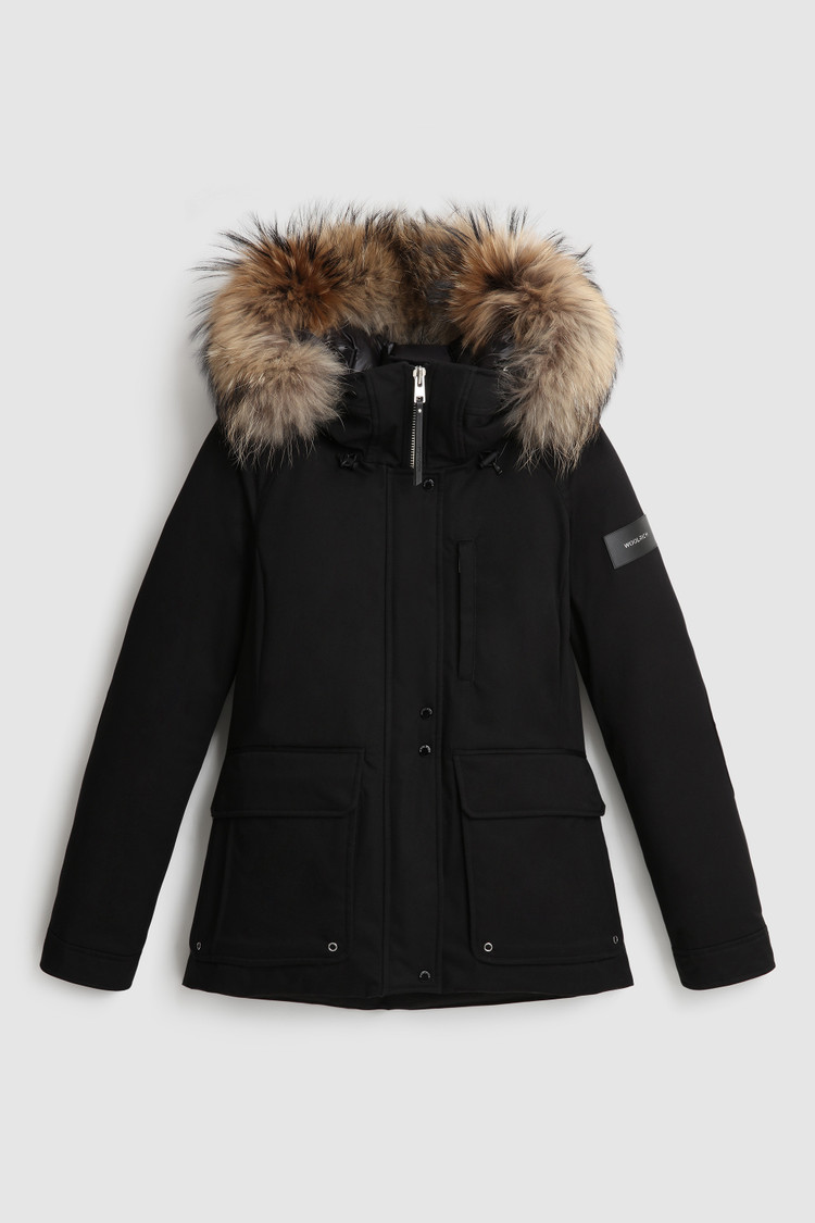 Yetna Parka con coulisse e cappuccio removibile