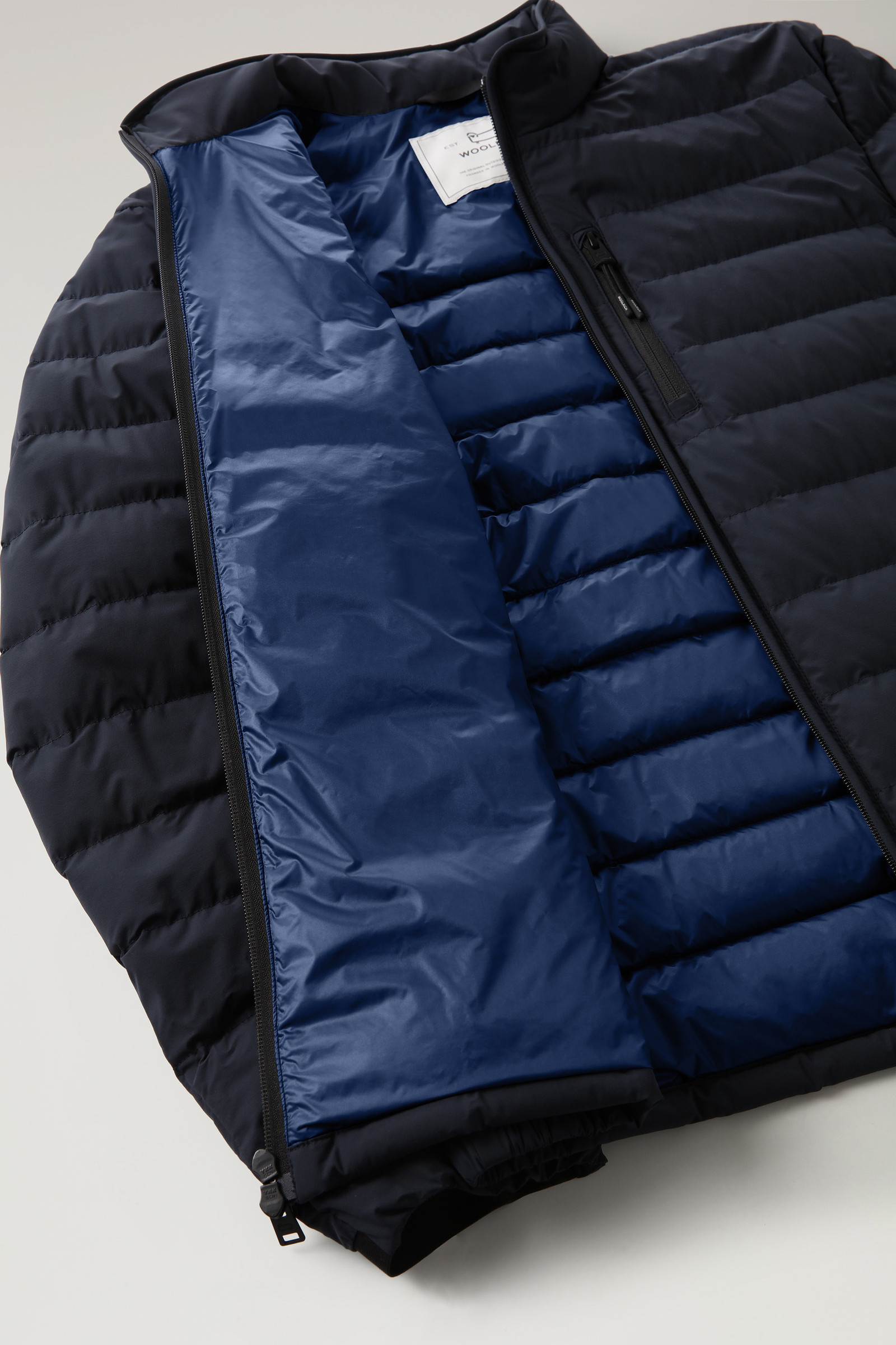 Stretch Nylon Sundance Down Jacket - Men - Blue