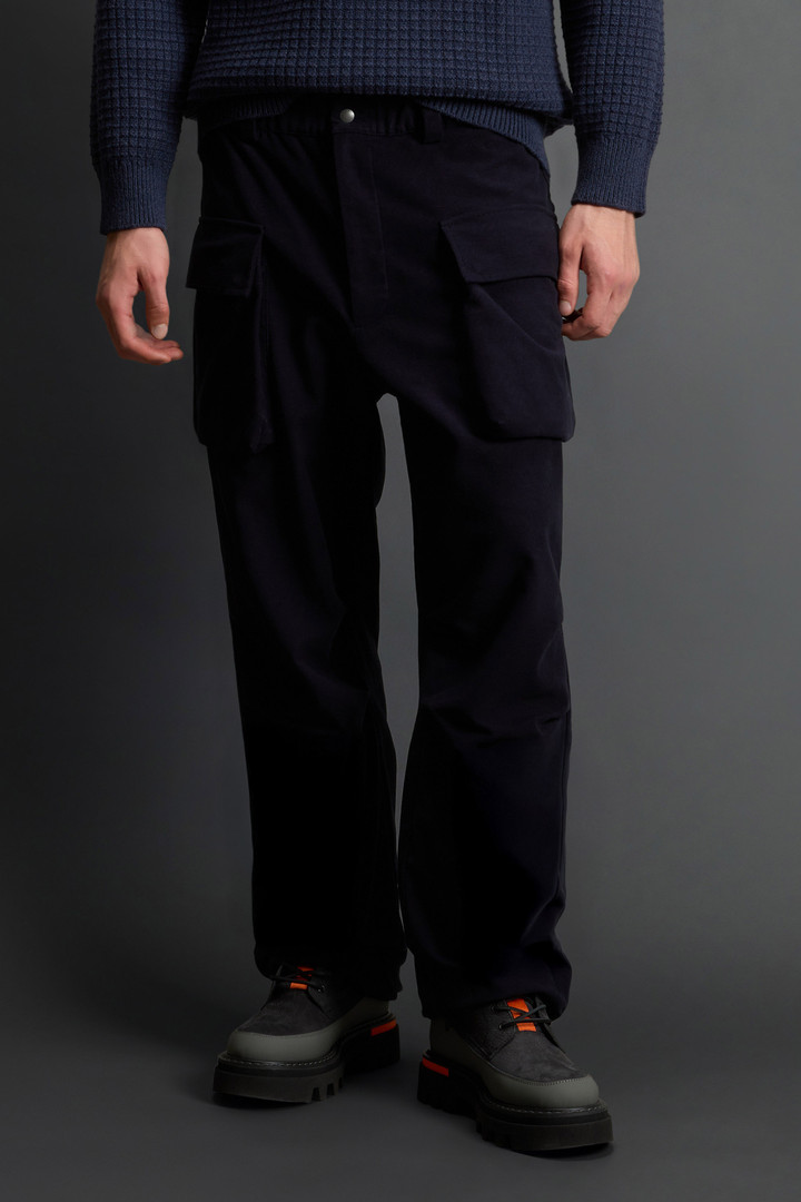 Pantaloni in cotone elasticizzato by Todd Snyder Blu photo 2 | Woolrich