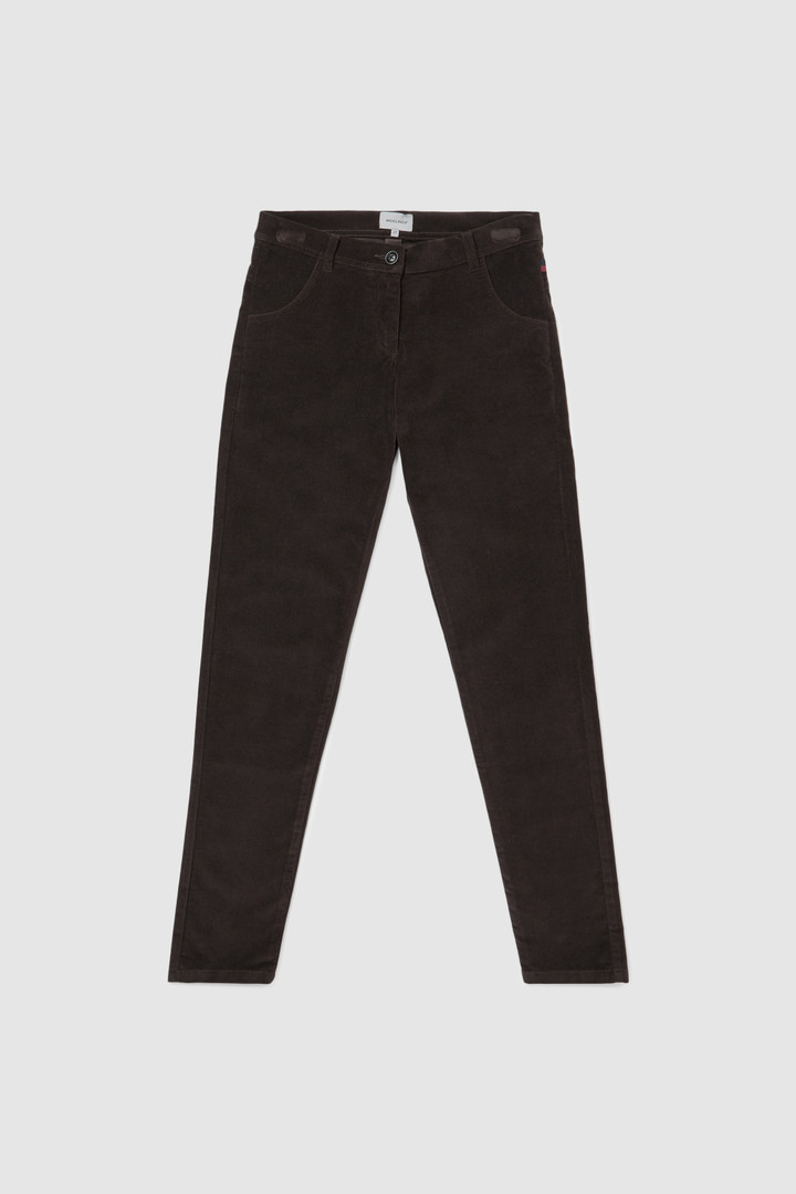 Pantaloni in velluto stretch