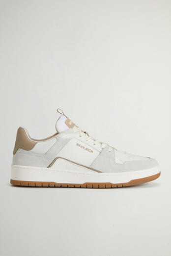 Classic Basketball Leather Sneakers White | Woolrich
