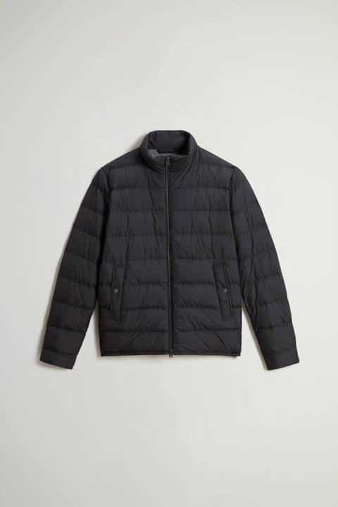 Lightweight Down Jacket in Microfiber Black photo 2 | Woolrich