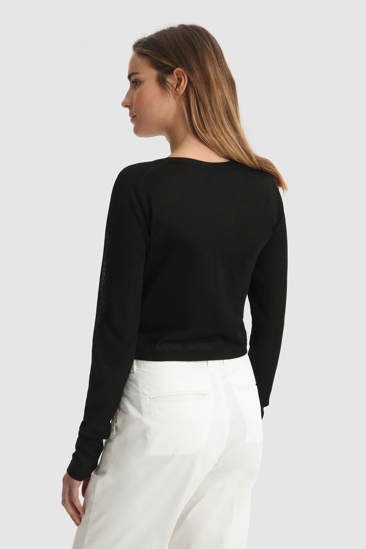 Long-sleeve crew neck