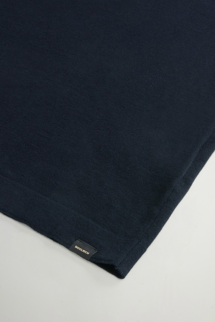 Short-Sleeved Pure Cotton Sweater Blue photo 7 | Woolrich