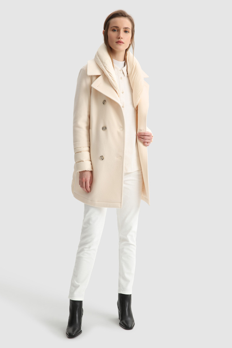 Trench Kuna in misto lana italiana con cintura