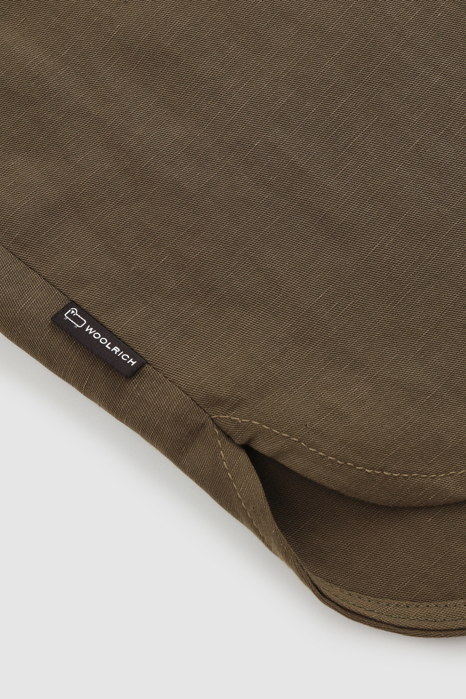 Outdoor Overshirt in Linen Blend Green photo 8 | Woolrich