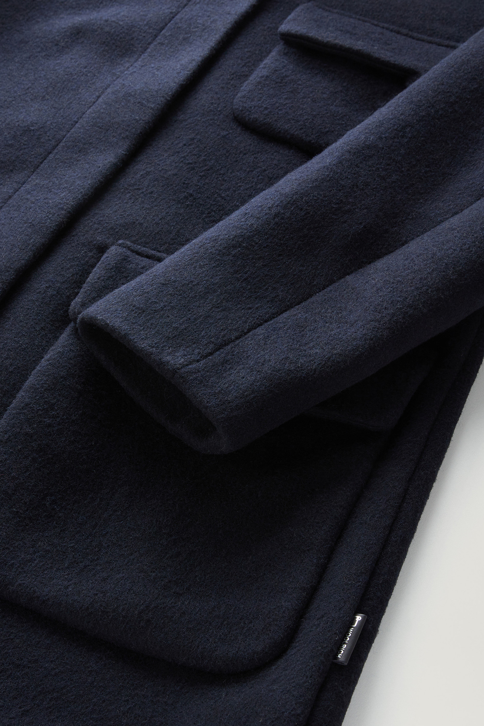 Sideline Parka 2-en-1 en laine mélangée recyclée Manteco bleu photo 8 | Woolrich