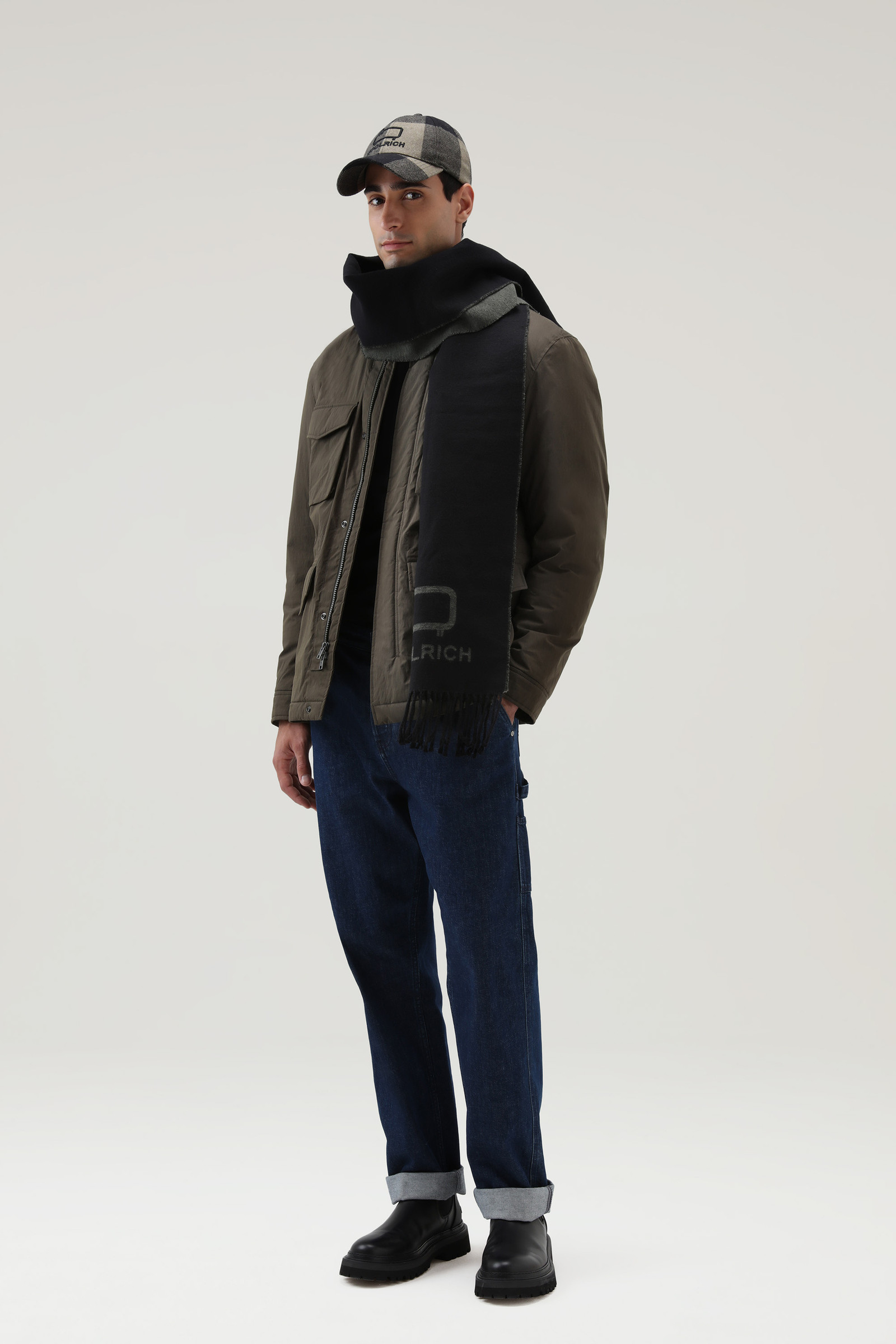 Ripstop-Feld-Jacke mit recyceltem Sherpa-Futter Grün photo 2 | Woolrich