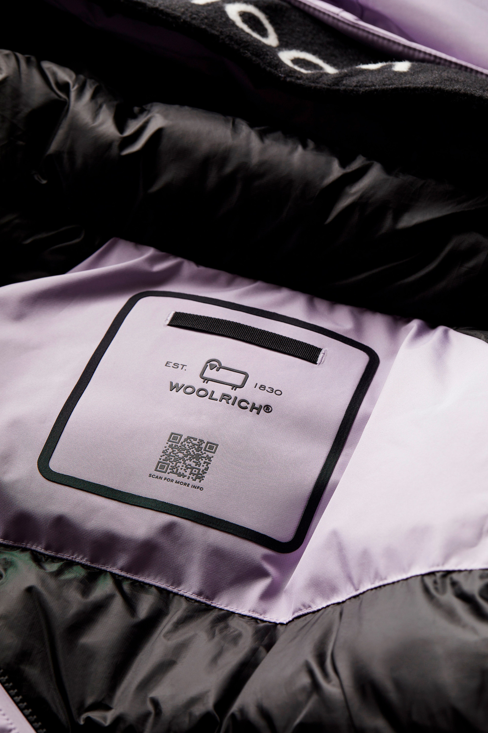Harveys Waterproof Parka in Pertex Revolve Lilac photo 13 | Woolrich