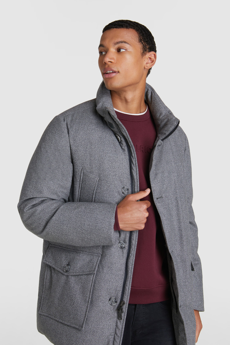Luxe arctic Parka van fijne wol