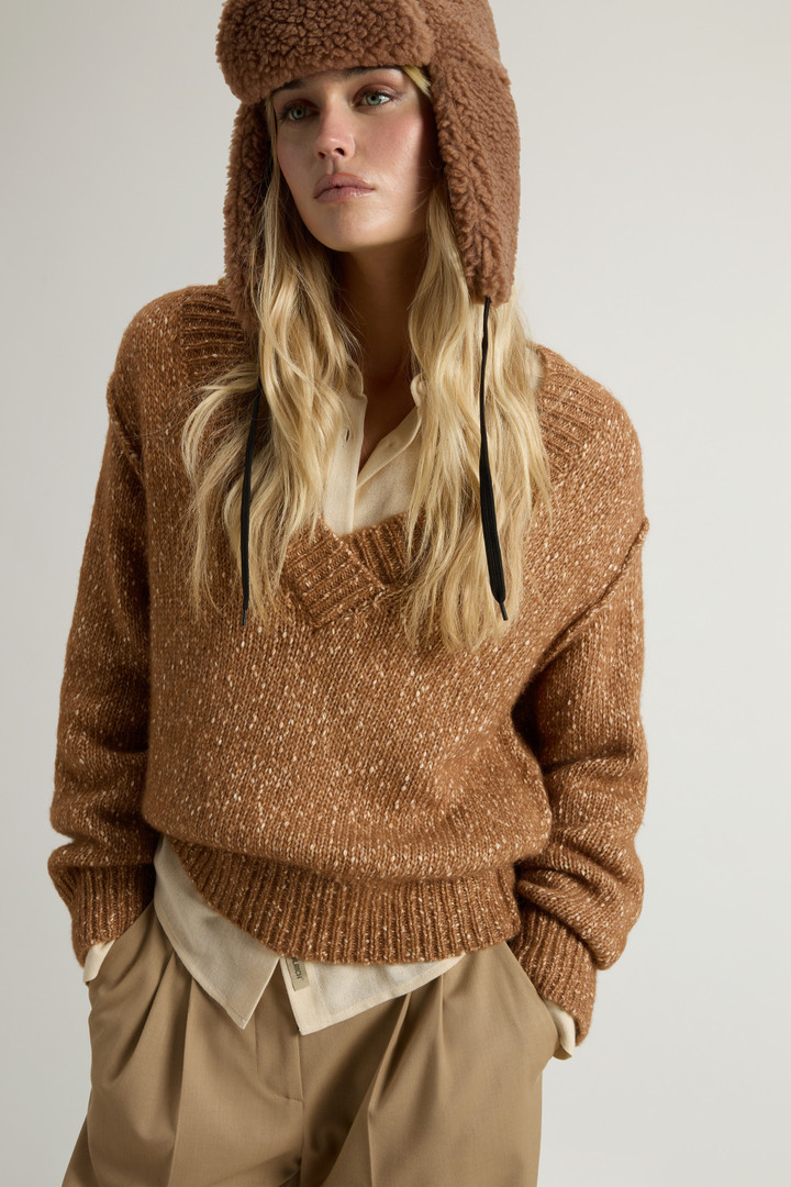 Pullover aus Baumwoll-Alpaka-Wollmischung Beige photo 4 | Woolrich