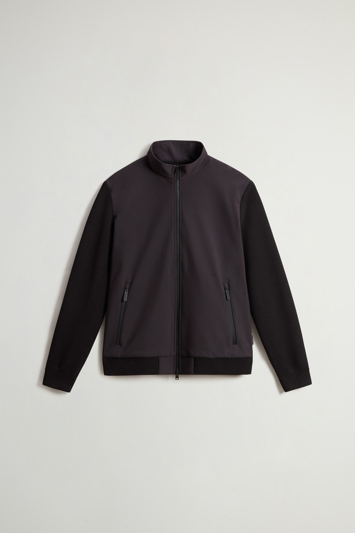 Hybrid Jacket in Tech Softshell Black photo 5 | Woolrich