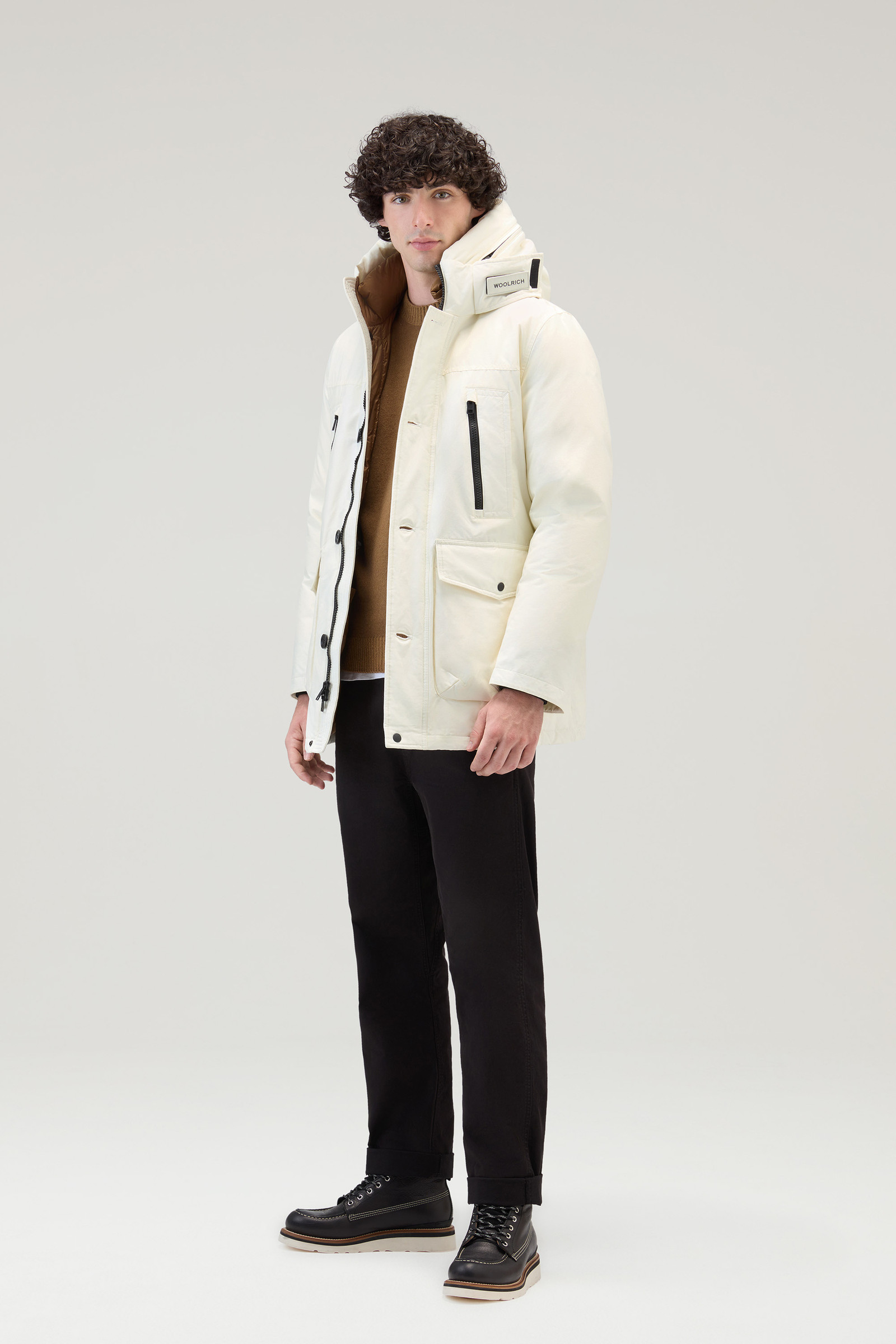 Arctic Parka Evolution en Ramar Cloth blanc photo 2 | Woolrich