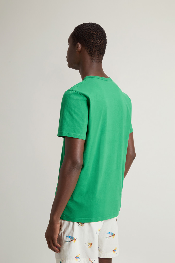 Pure Cotton T-shirt Green photo 3 | Woolrich