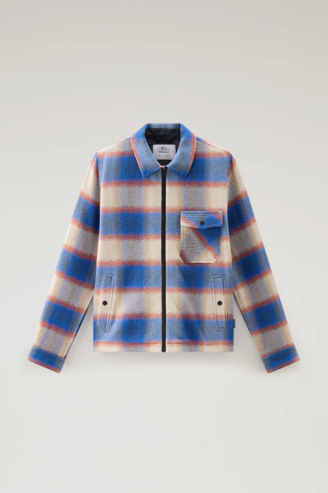 Shirt Jacket in Manteco Recycled Cotton Blend Blue photo 2 | Woolrich