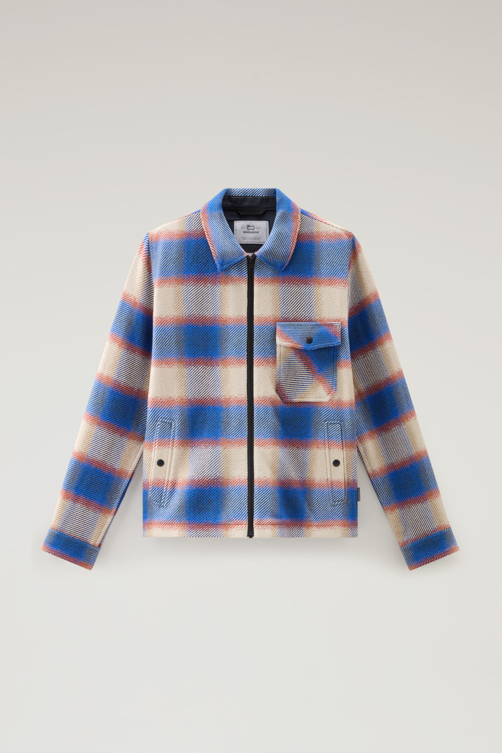 Shirt Jacket in Manteco Recycled Cotton Blend Blue photo 5 | Woolrich