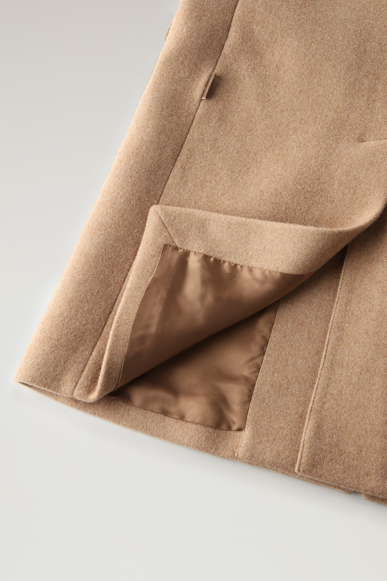 Classic Coat in Melton Wool Blend Brown photo 8 | Woolrich