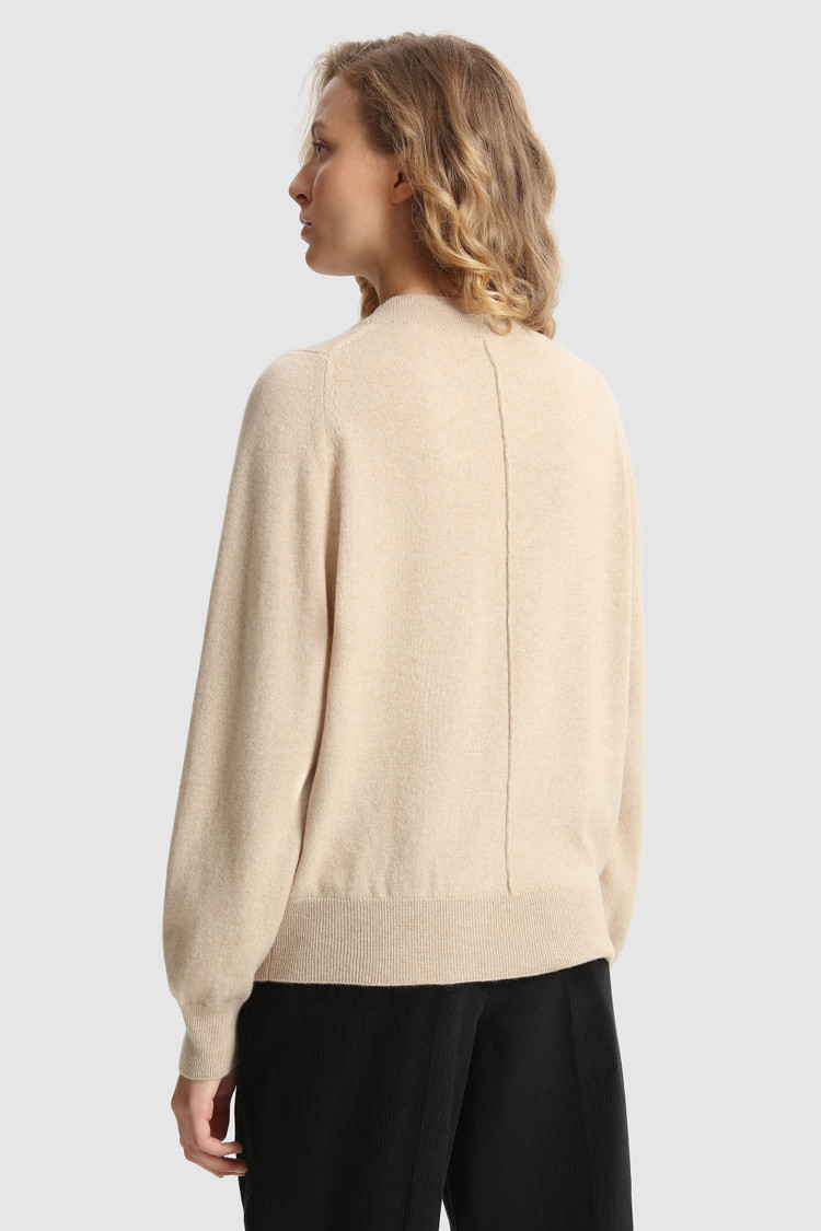 Jersey con cuello redondo de cashmere