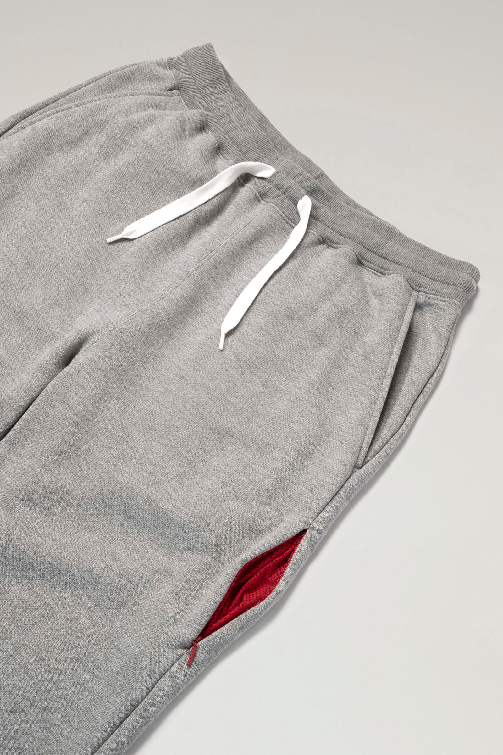 Sweatpants in Cotton Fleece and Cordura Nylon Blend Grey photo 6 | Woolrich