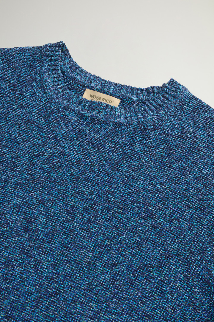 Crewneck Cotton-Blend Sweater Blue photo 6 | Woolrich