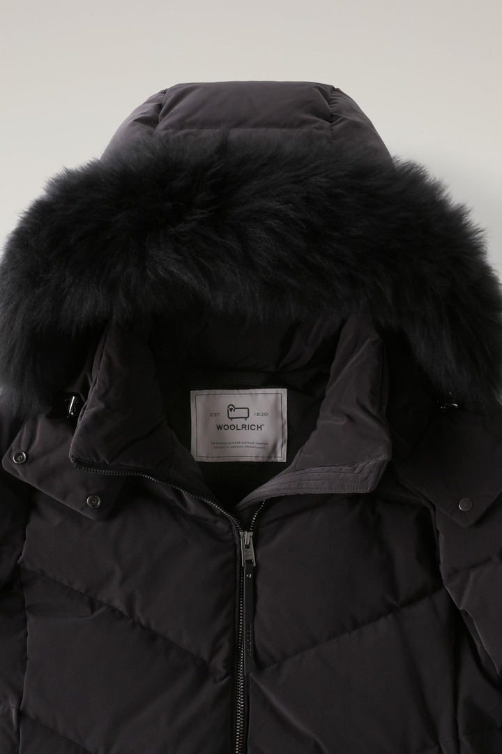 Carley Long Parka with Detachable Hood and Cashmere Fur Black photo 2 | Woolrich