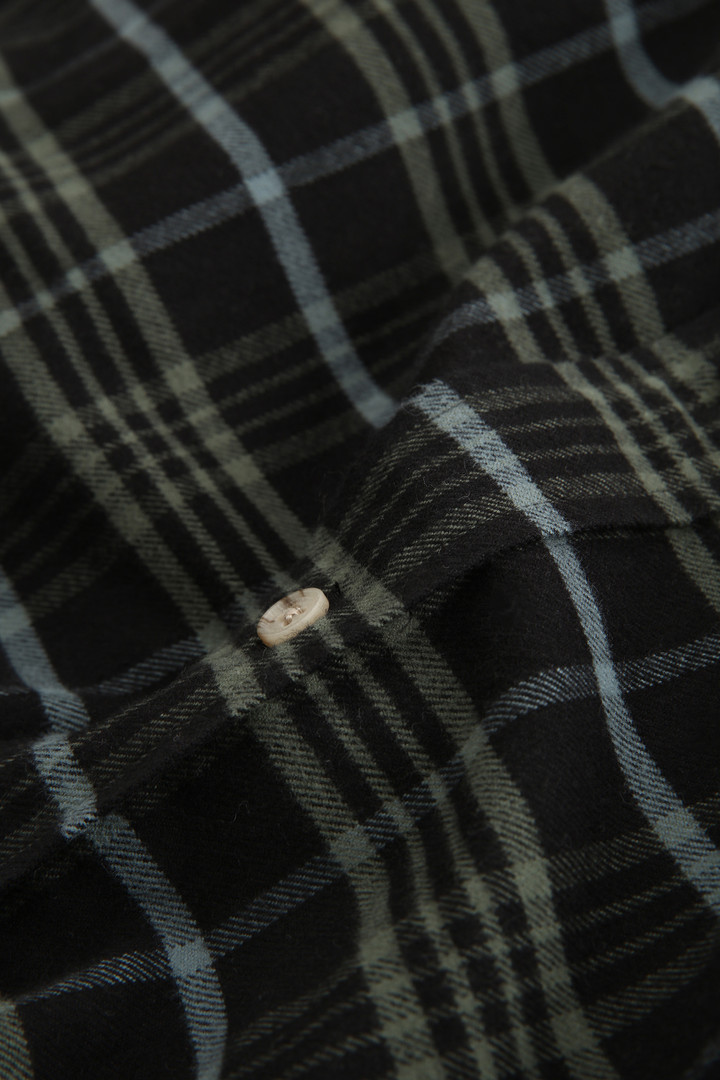 Camisa de corte tradicional en franela de algodón
