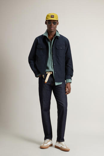Giacca a camicia in Light Ramar Blu | Woolrich