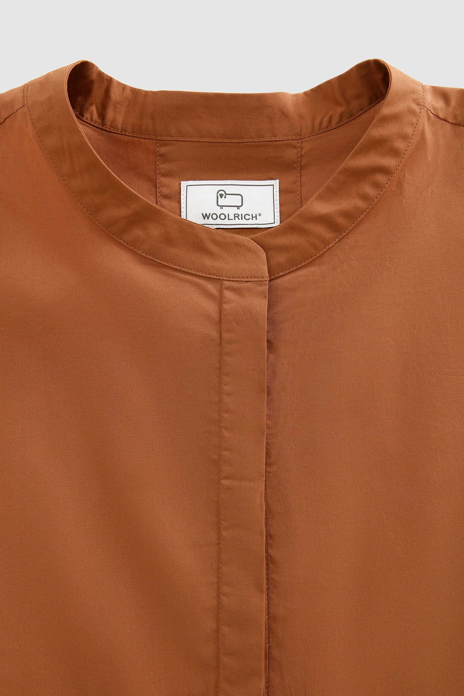 Cotton Poplin Shirt Brown photo 5 | Woolrich