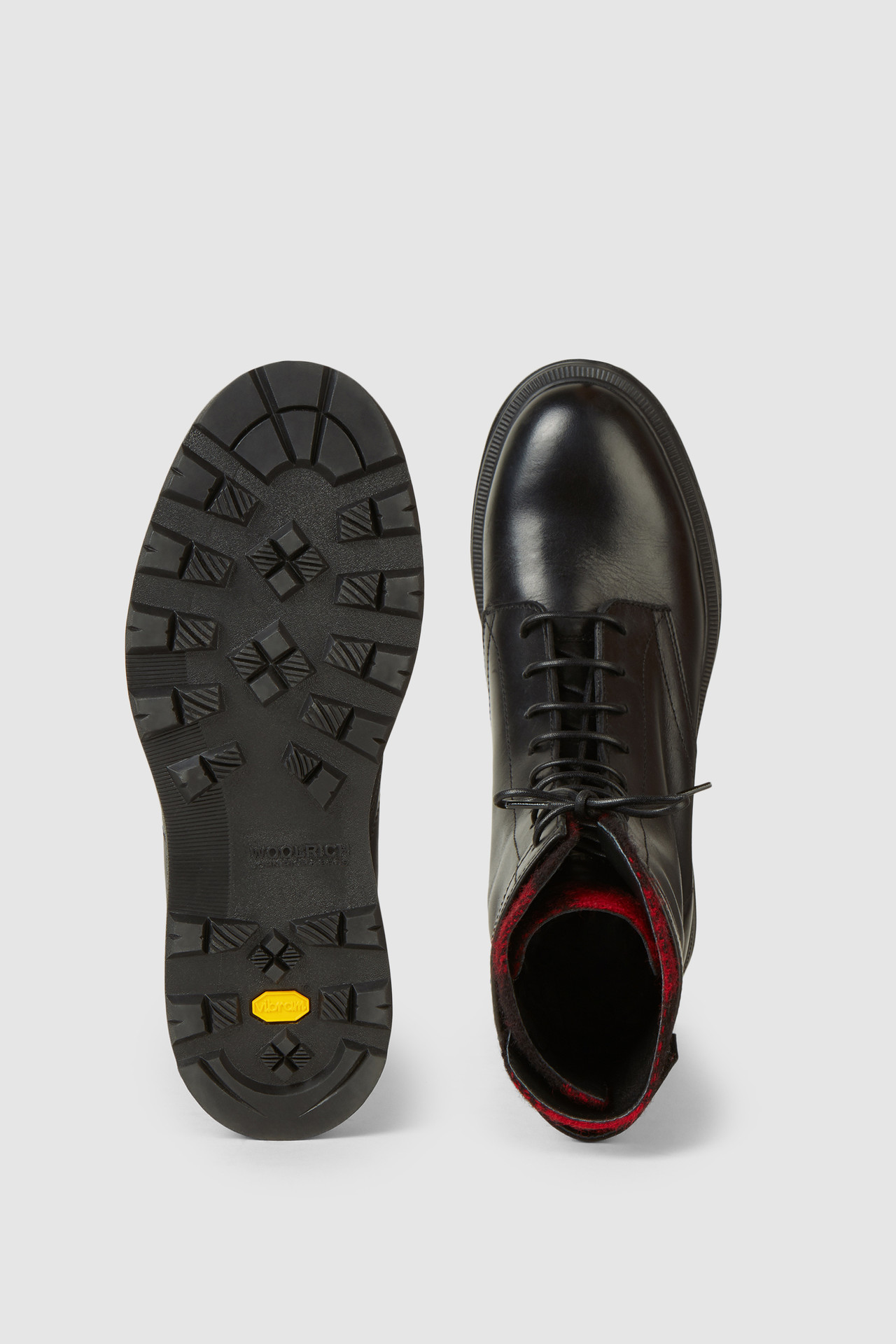Work Boot With Check Pattern