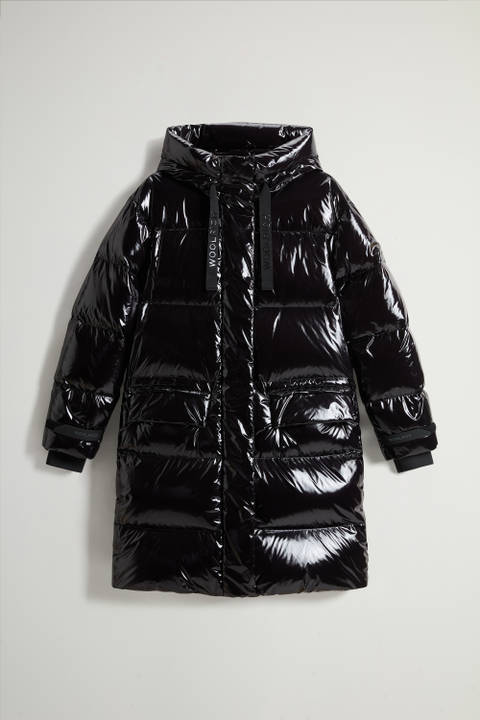 Quilted Parka in Glossy Nylon Black photo 2 | Woolrich