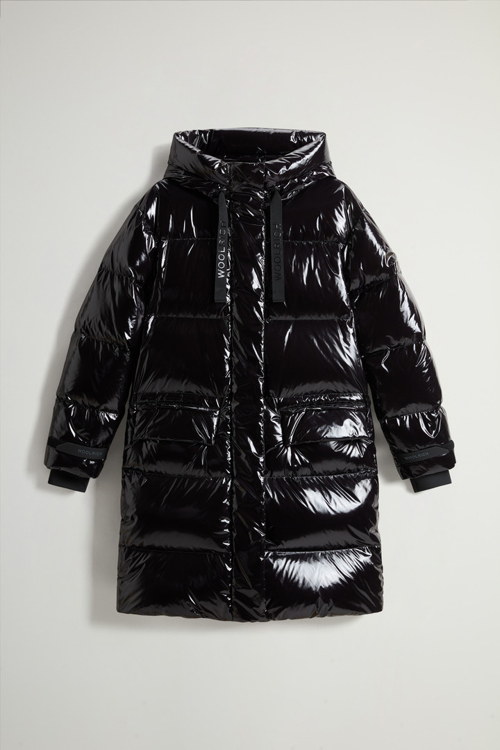 Parka trapuntato in nylon lucido Nero photo 5 | Woolrich