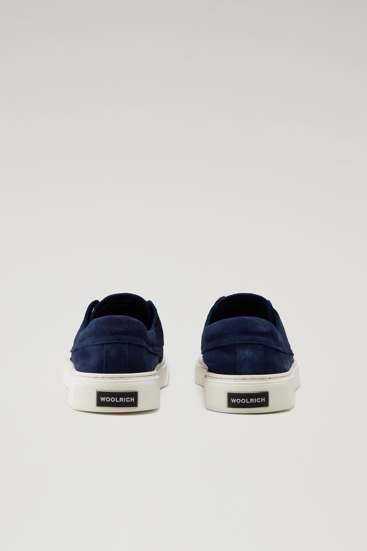 Boat Shoes in Suede Leather Blue photo 3 | Woolrich