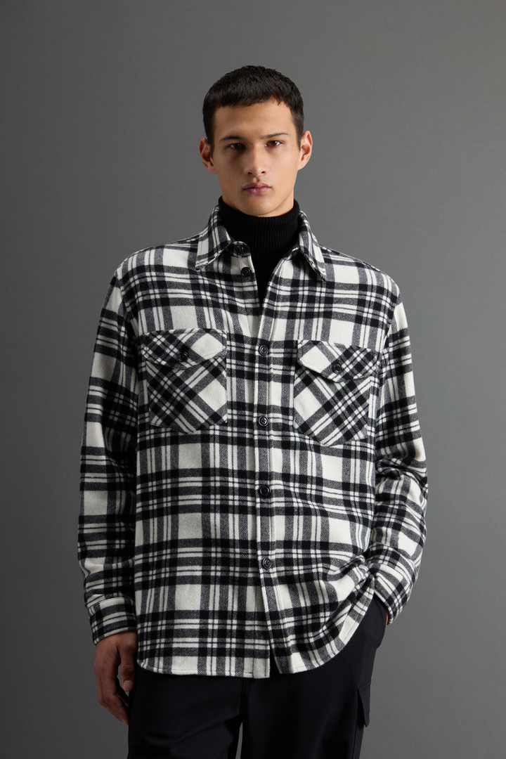 Check Overshirt in Pure Cashmere by Todd Snyder Multicolor photo 1 | Woolrich