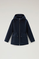 ダウンジャケット・コート WOOLRICH Women Coats CFWWOU0685FR UT3128 100 Black Women's Short Alsea Down Jacket in Stretch Nylon with
