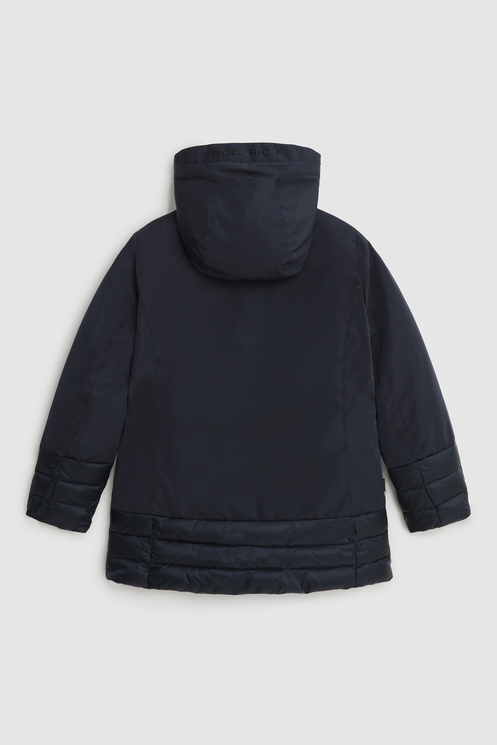Hybrid-Jacke aus Nylon und technischem Gewebe für Mädchen