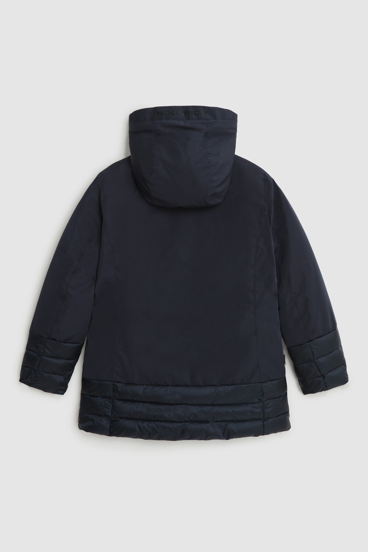 Hybrid-Jacke aus Nylon und technischem Gewebe für Mädchen