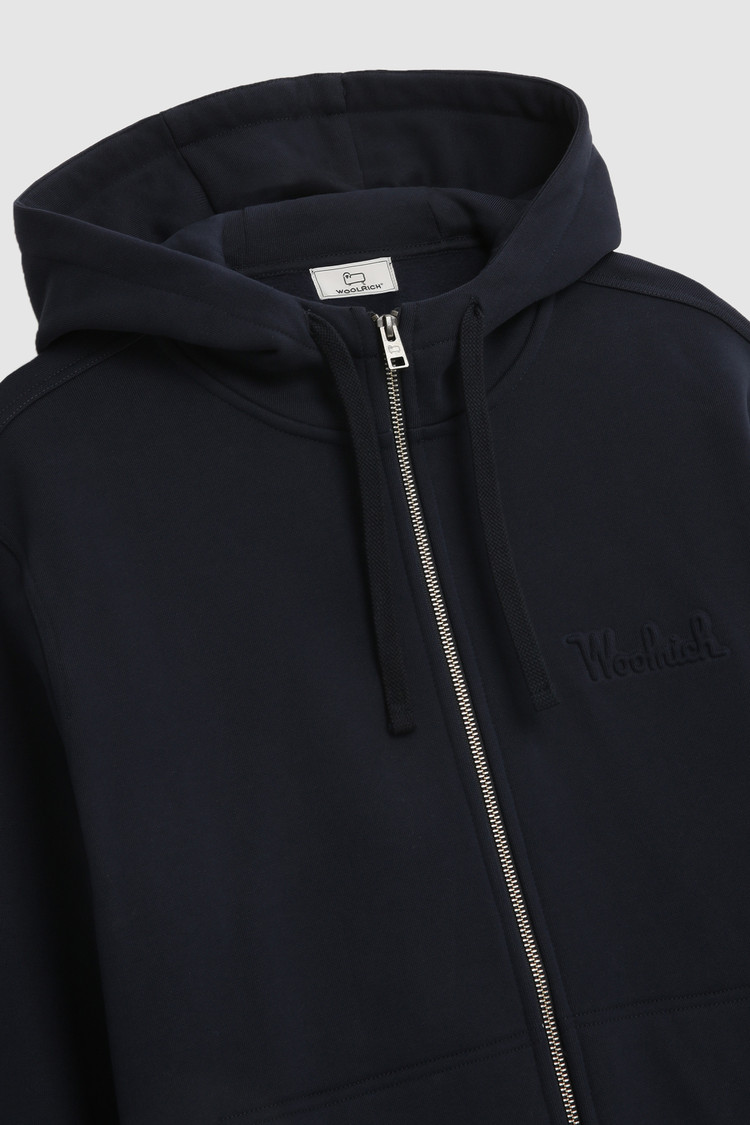 Luxe hoody met volledige rits