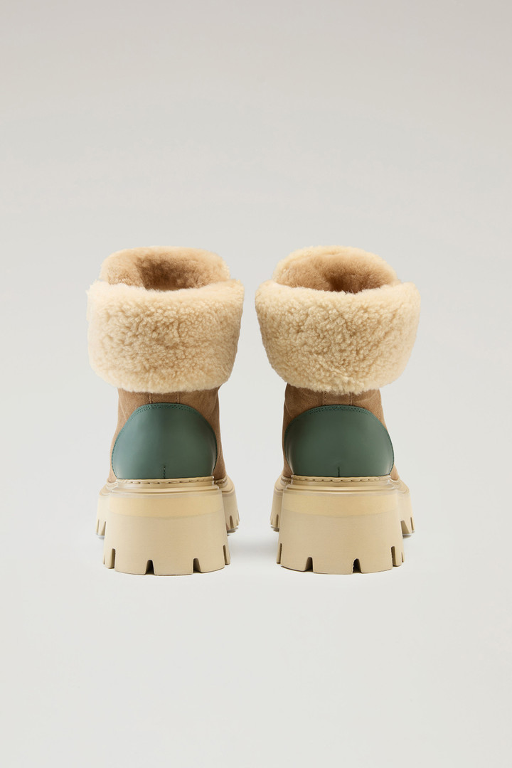 Hiking Boots in Suede and Sheepskin Beige photo 3 | Woolrich