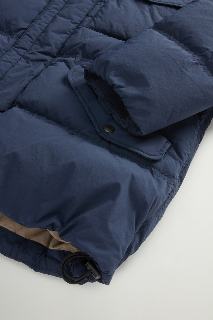 GARMENT DYED PUFFER JACKET Blau photo 8 | Woolrich