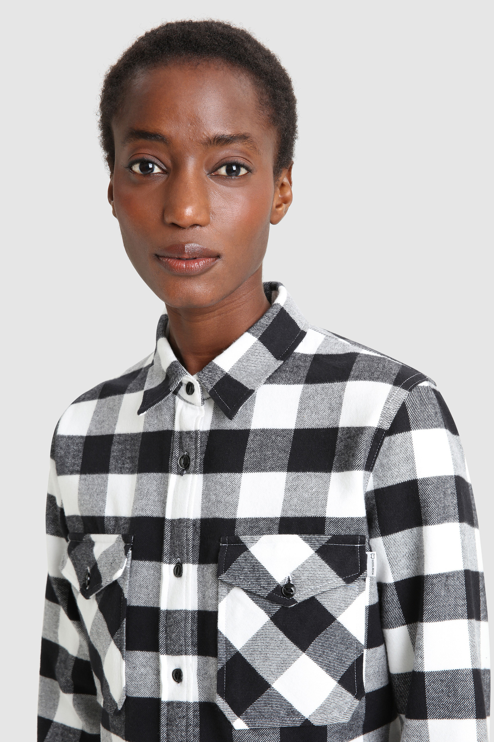Pemberton Shirt with Buffalo Check Pattern White photo 5 | Woolrich